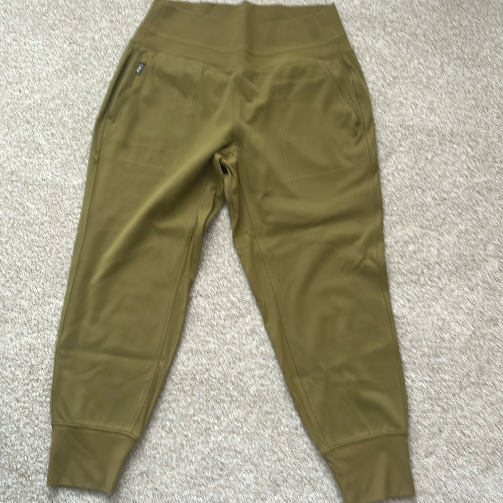 Athleta Venice joggers , size medium petite , gold/brown color